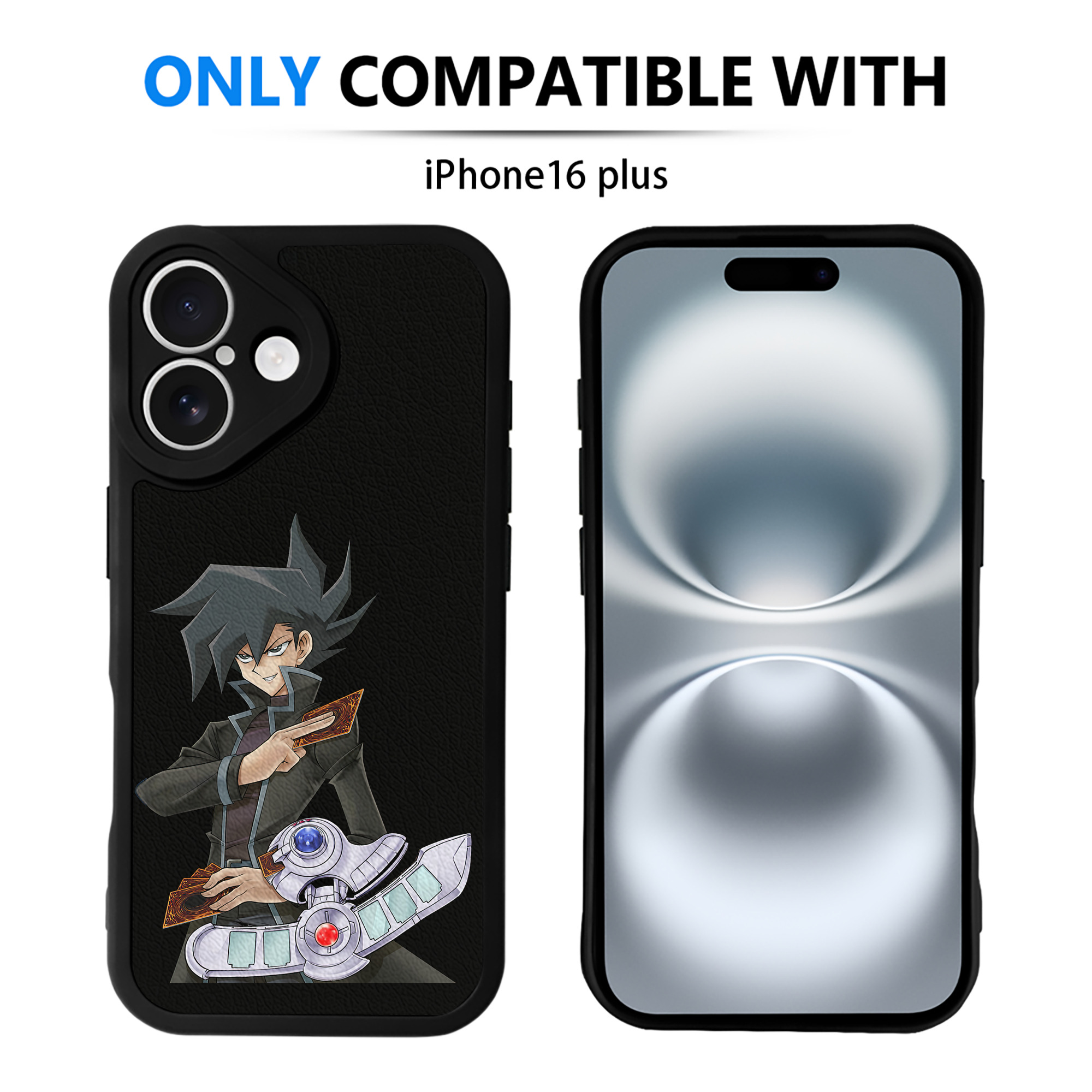 遊☆戯☆王 Yu-Gi-Oh! 【iPhone 16シリーズ対応】シリコンスマホケース（レザー調） 材質：シリコン